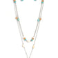 Free-Spirited Flutter - Blue Necklace