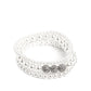 Showy Soprano - White Bracelet