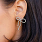 Deluxe Duet - White Post Earring