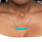 Barred Bohemian - Blue Necklace