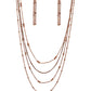 Studded Shimmer - Copper Necklace
