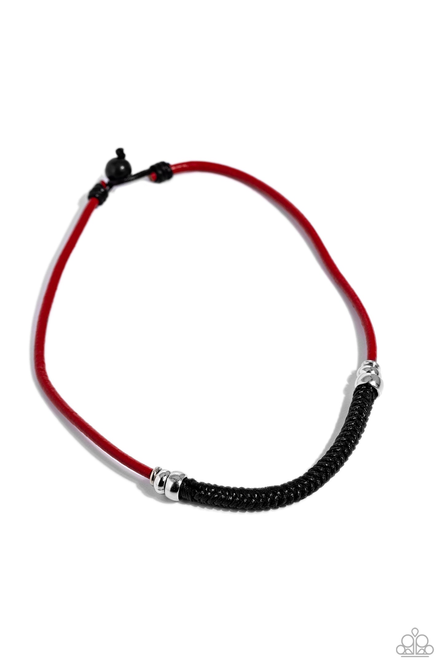 Corded Chivalry - Red Urban Necklace