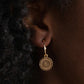 Mandala Maiden - Gold Hoop Earring