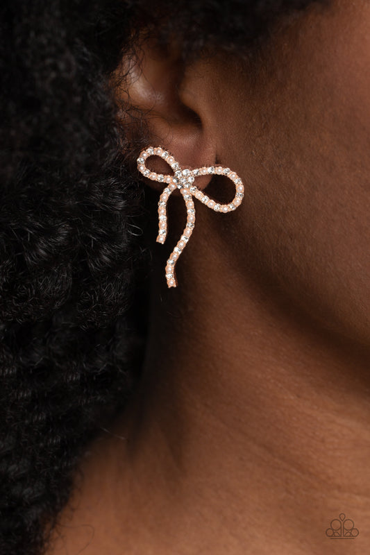 Deluxe Duet - Rose Gold Post Earring