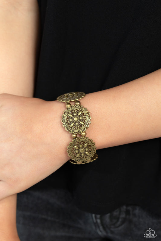 Leave of Lace - Brass Bracelet