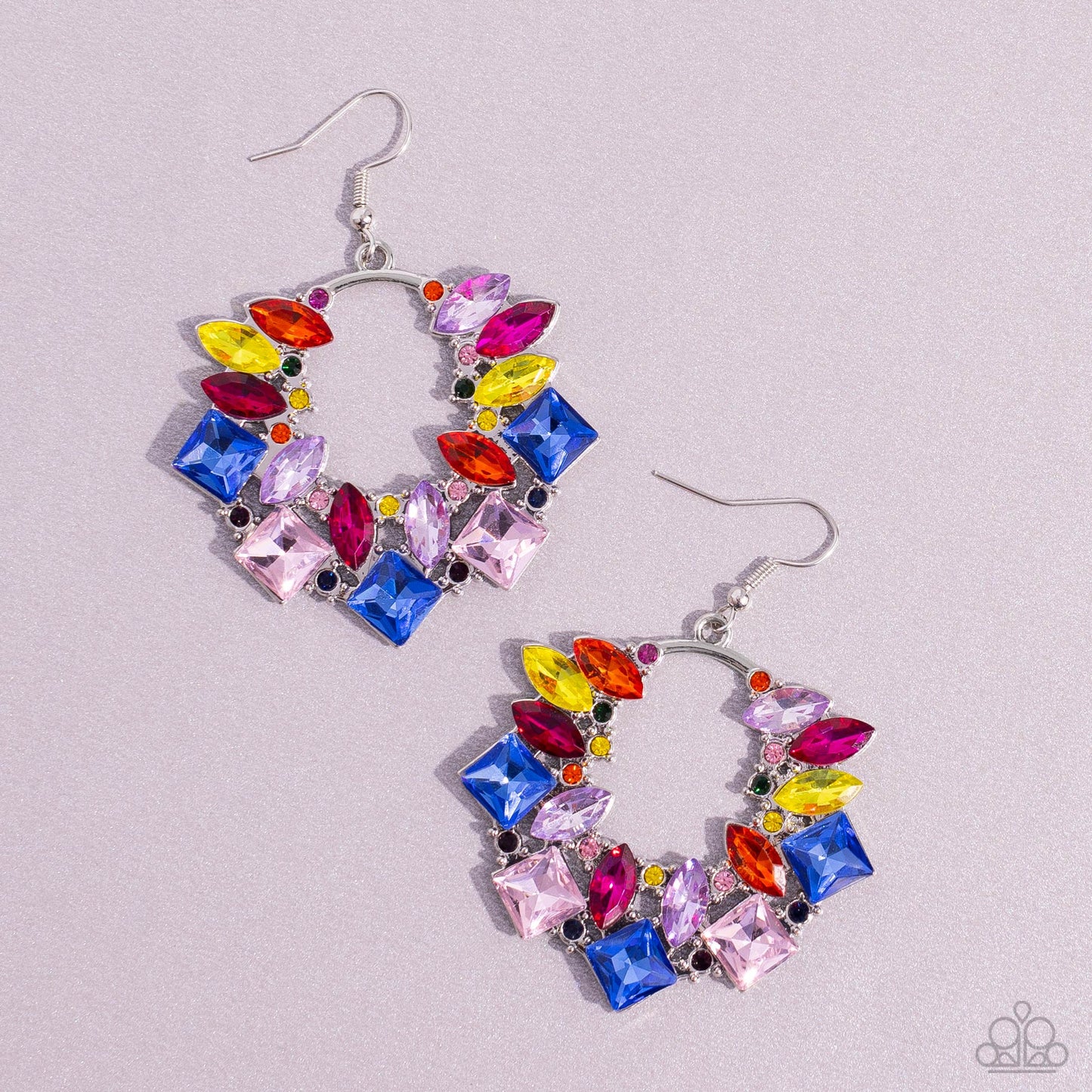 Wreathed in Watercolors - Multi Earring