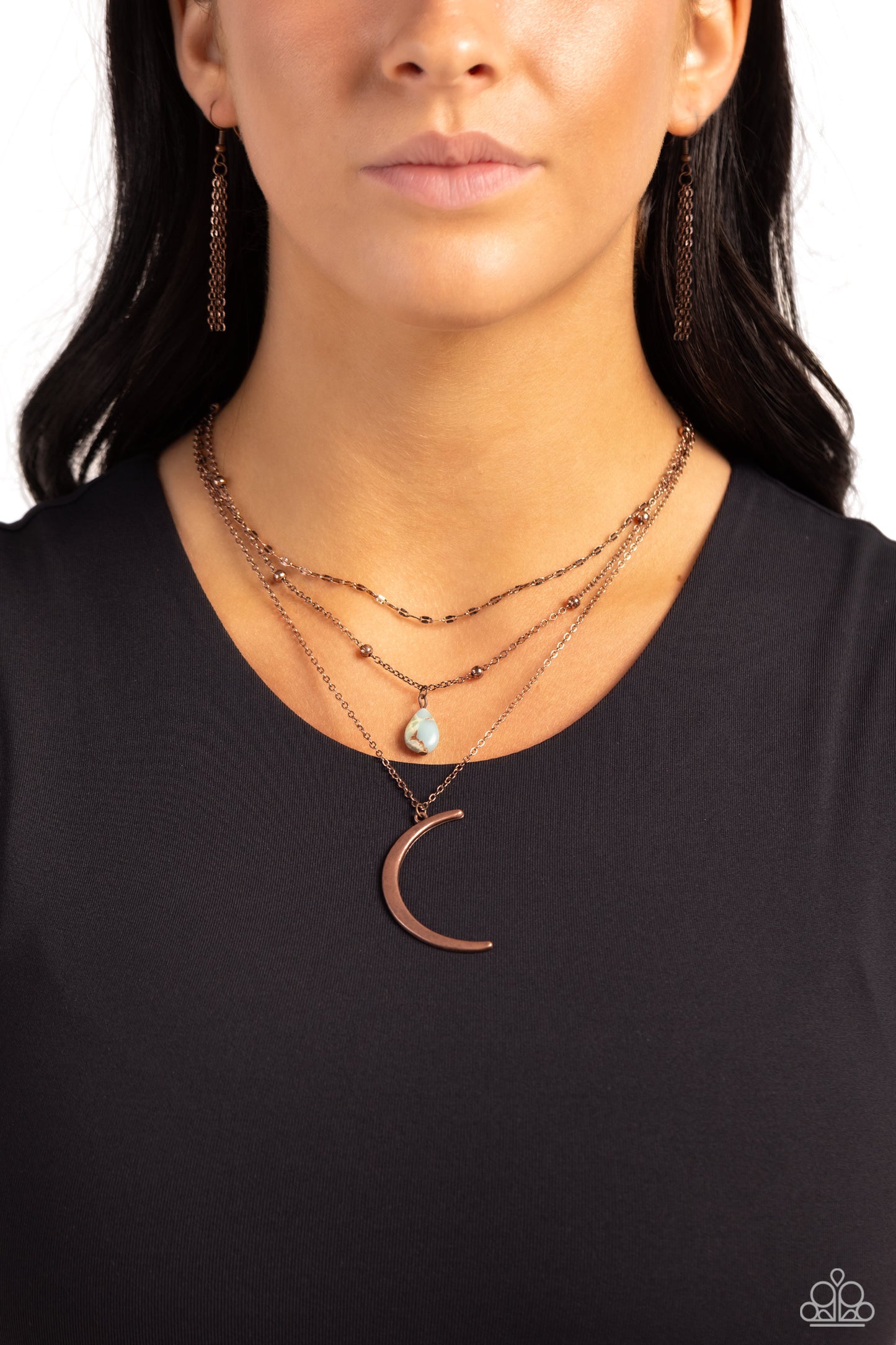 Lunar Landslide - Copper Necklace