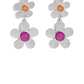 Fashionable Florals - Pink Post Earring