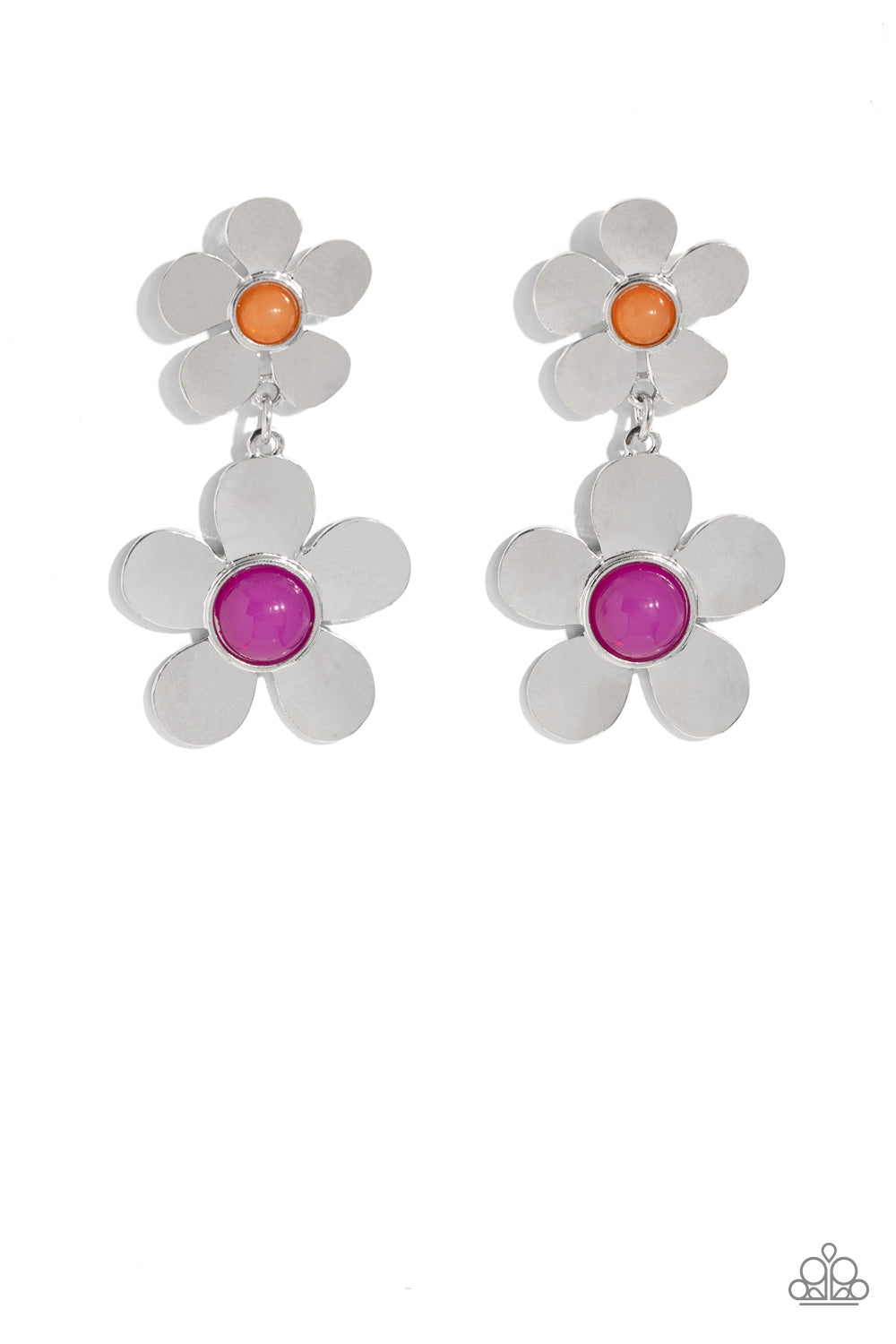 Fashionable Florals - Pink Post Earring