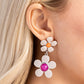 Fashionable Florals - Pink Post Earring