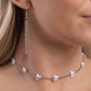 FLYING in Wait - White Choker Necklace