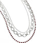 Tasteful Tiers - Red Necklace