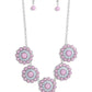 Floral Fervor - Purple Necklace
