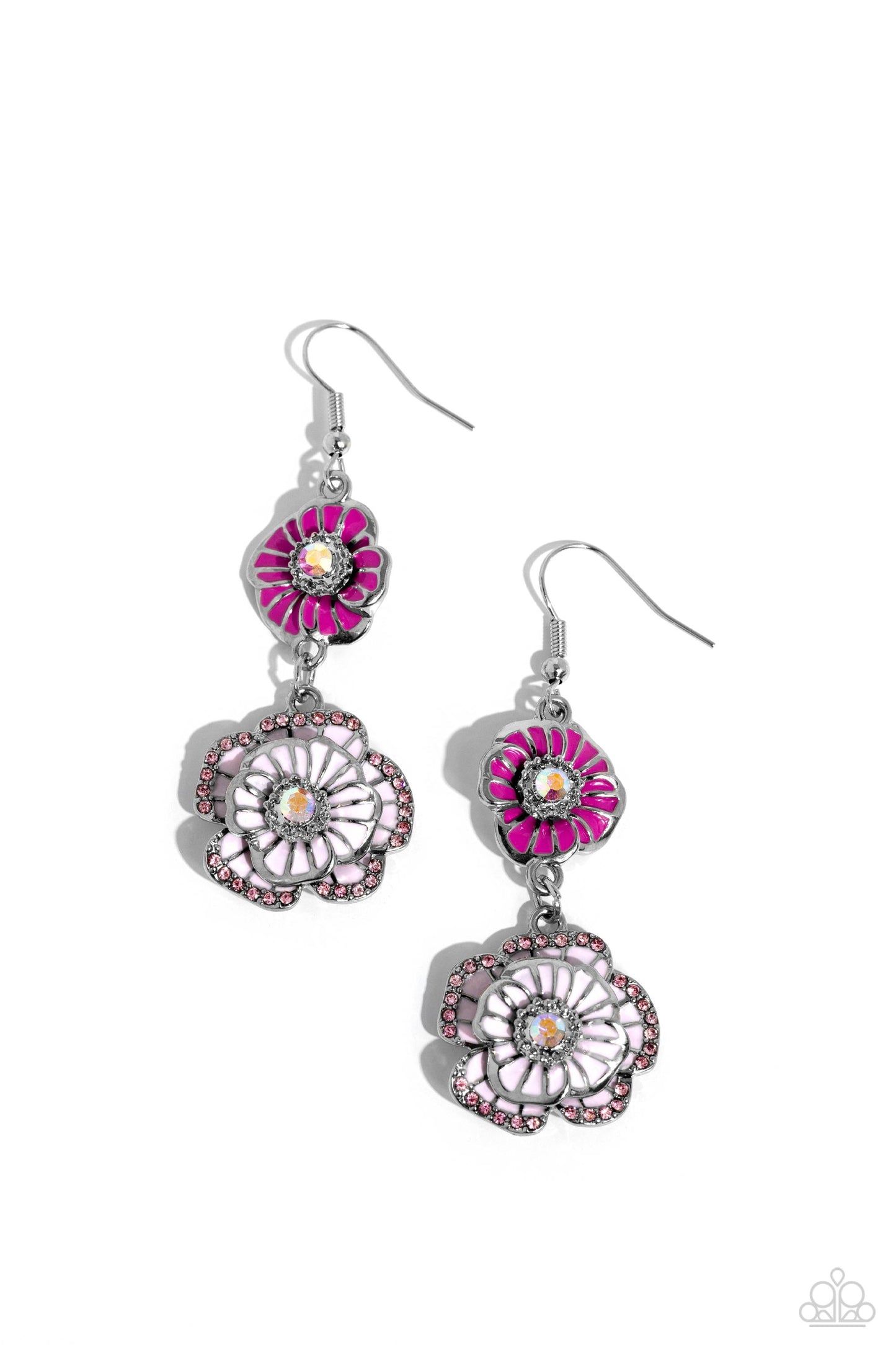 Intricate Impression - Pink Earring