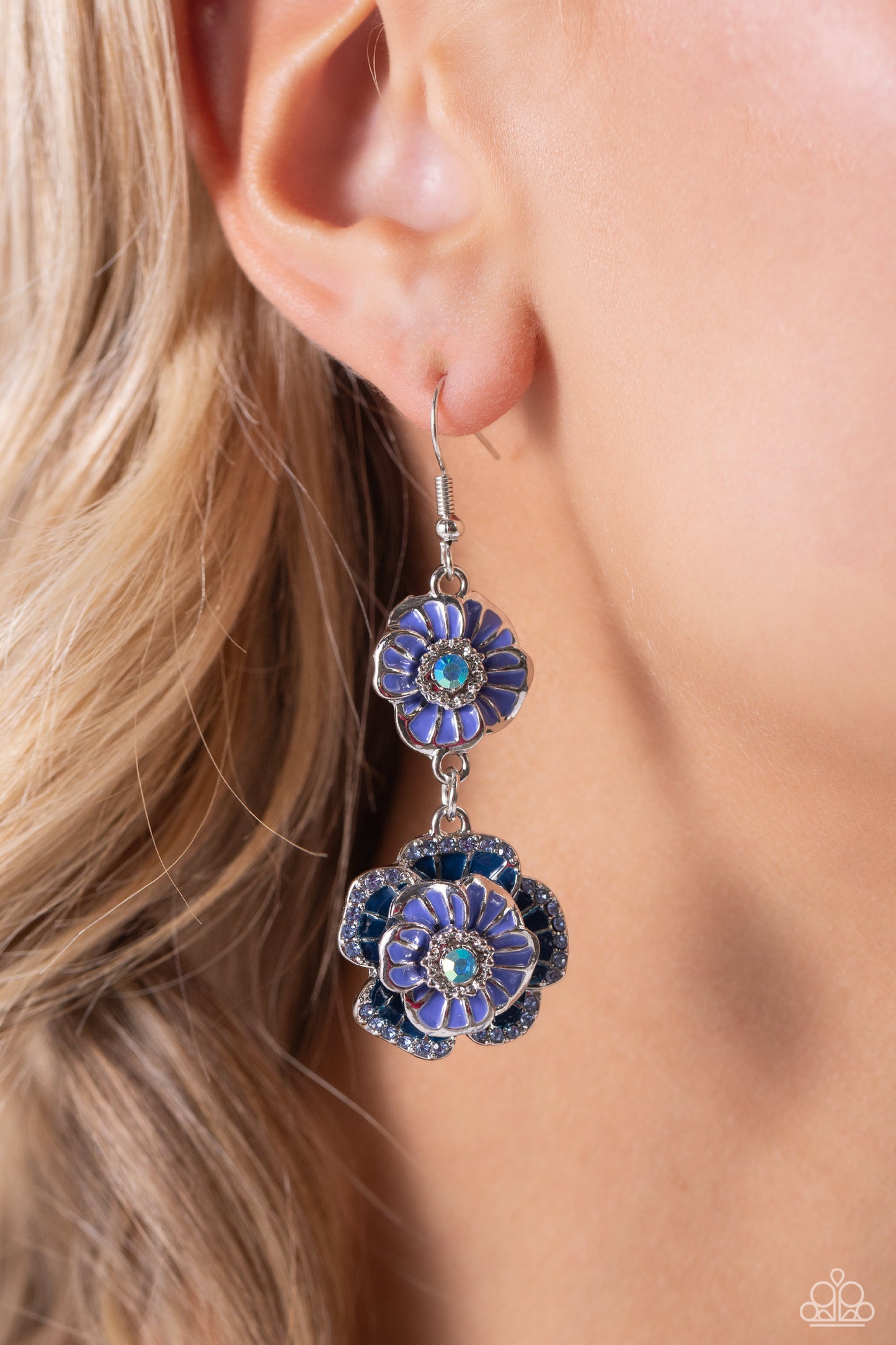 Intricate Impression - Blue Earring