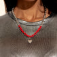 Locked Down - Red Necklace