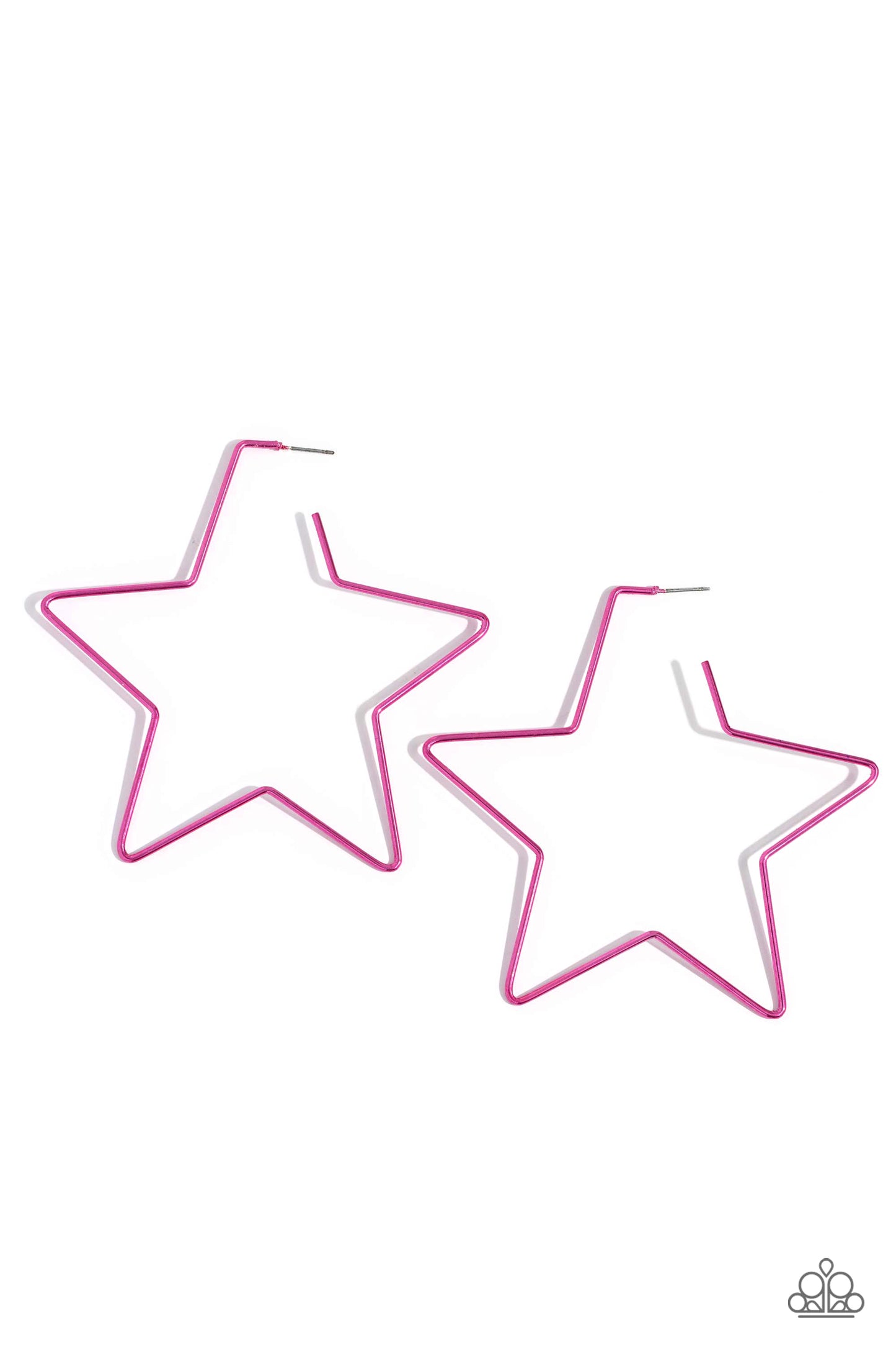 Starstruck Secret - Pink Hoop Earring