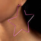 Starstruck Secret - Pink Hoop Earring