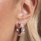 Floral Focus - Pink Hoop Earring