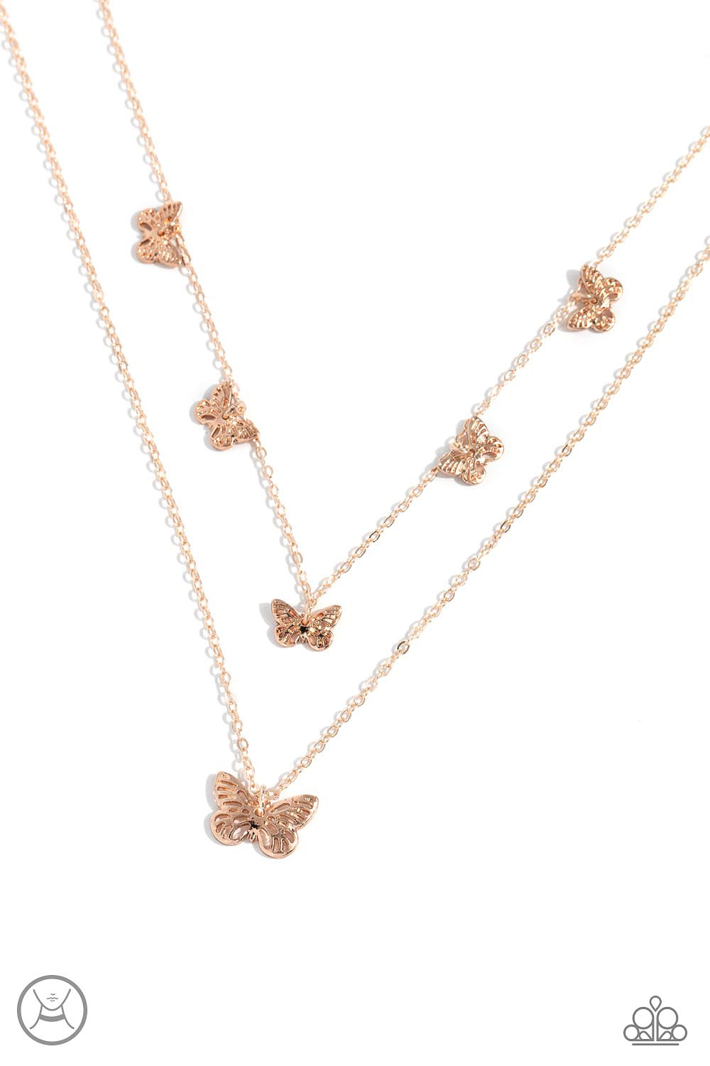 Butterfly Beacon - Rose Gold Choker Necklace