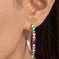 Triangular Tapestry - Multi Hoop Earring