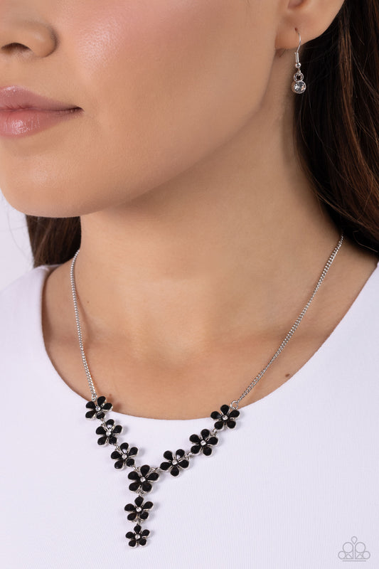 Flowering Feature - Black Necklace