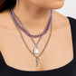 Locked Labor - Purple Necklace