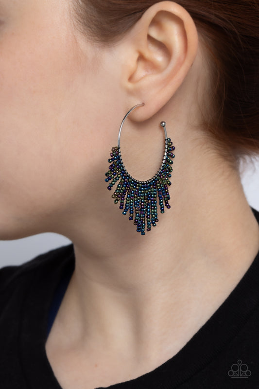 Tailored Tassel - Multi Hoop Earring