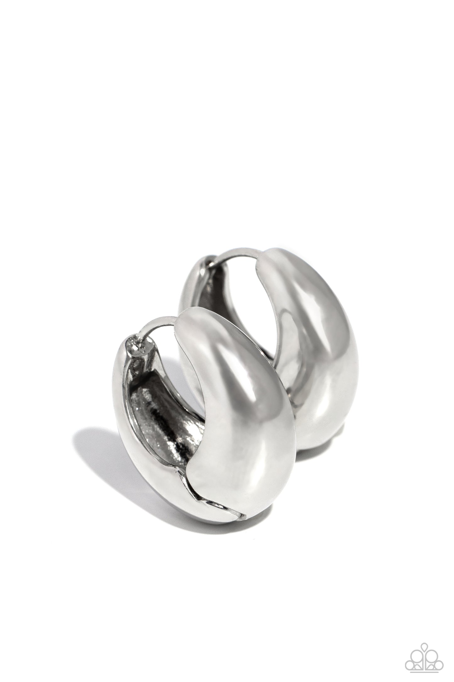 Boss BEVEL - Silver Hoop Earring