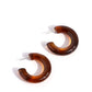 Glassy GAZE - Brown Hoop Earring