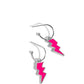 Lightning Limit - Pink Hoop Earring