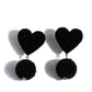 Spherical Sweethearts - Black Post Earring