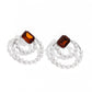 Double Standard - Brown Post Earring