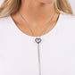 Tempting Tassel - Black Necklace
