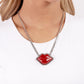 Lip Locked - Red Necklace
