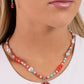 Pearly Possession - Red Necklace