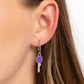 Key Performance - Purple Hoop Earring