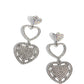 Couple's Celebration - White Post Earring