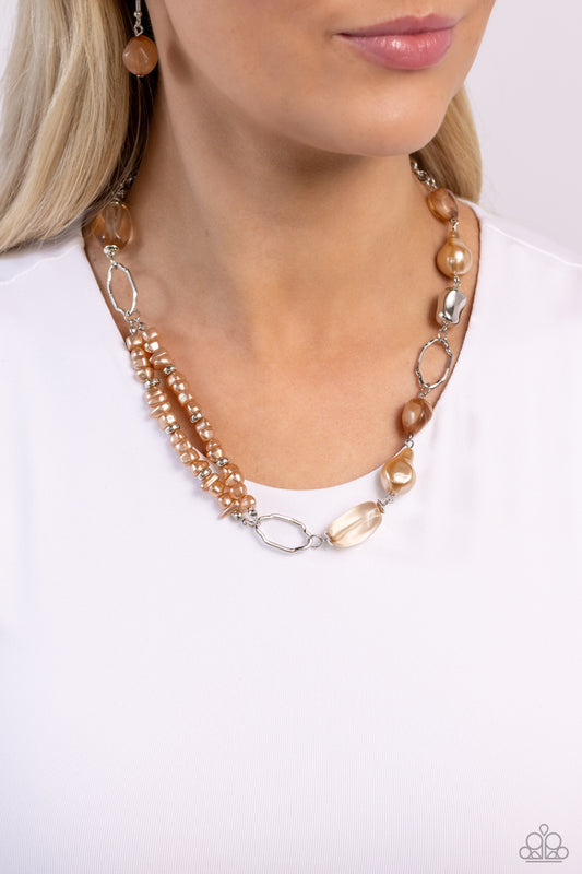 Easygoing Elegance - Brown Necklace