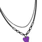 Carefree Confidence - Purple Necklace
