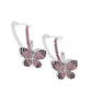 Whimsical Waltz - Purple Hoop Earring