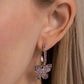 Whimsical Waltz - Purple Hoop Earring