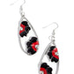 Airily Abloom - Black Earring