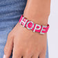 Hopeful Haute - Pink Bracelet