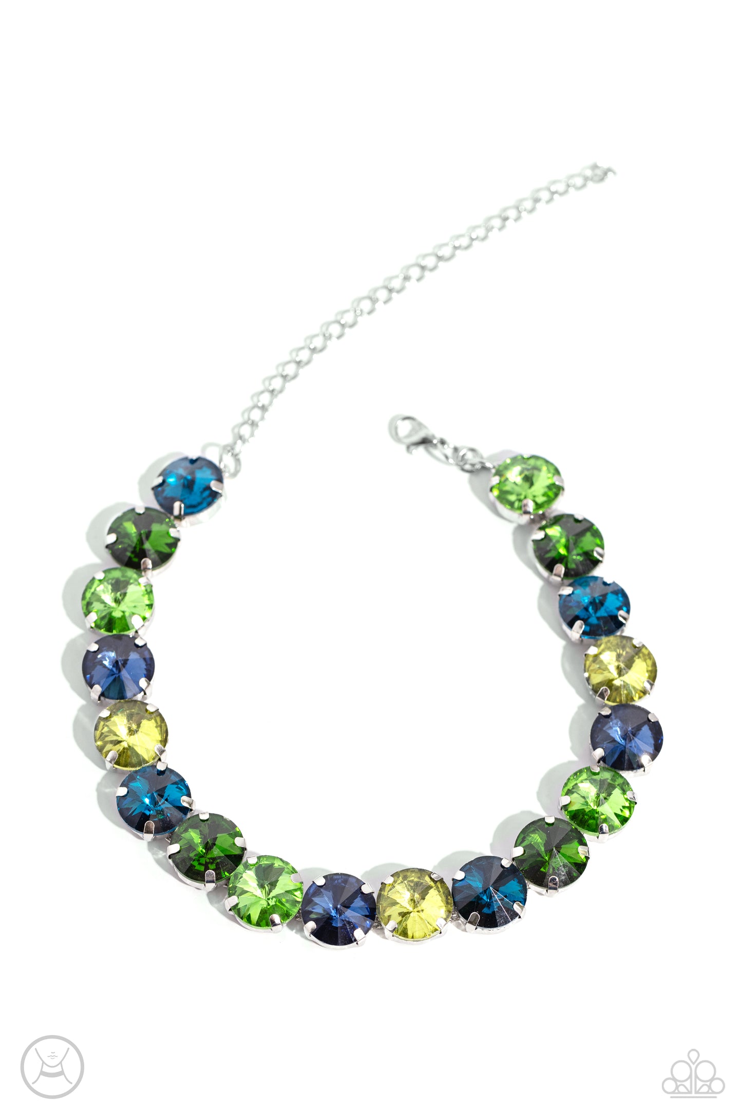 Alluring A-Lister - Green Choker Necklace