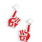 My Number One - Red Post Earring