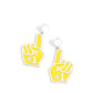 My Number One - Yellow Post Earring