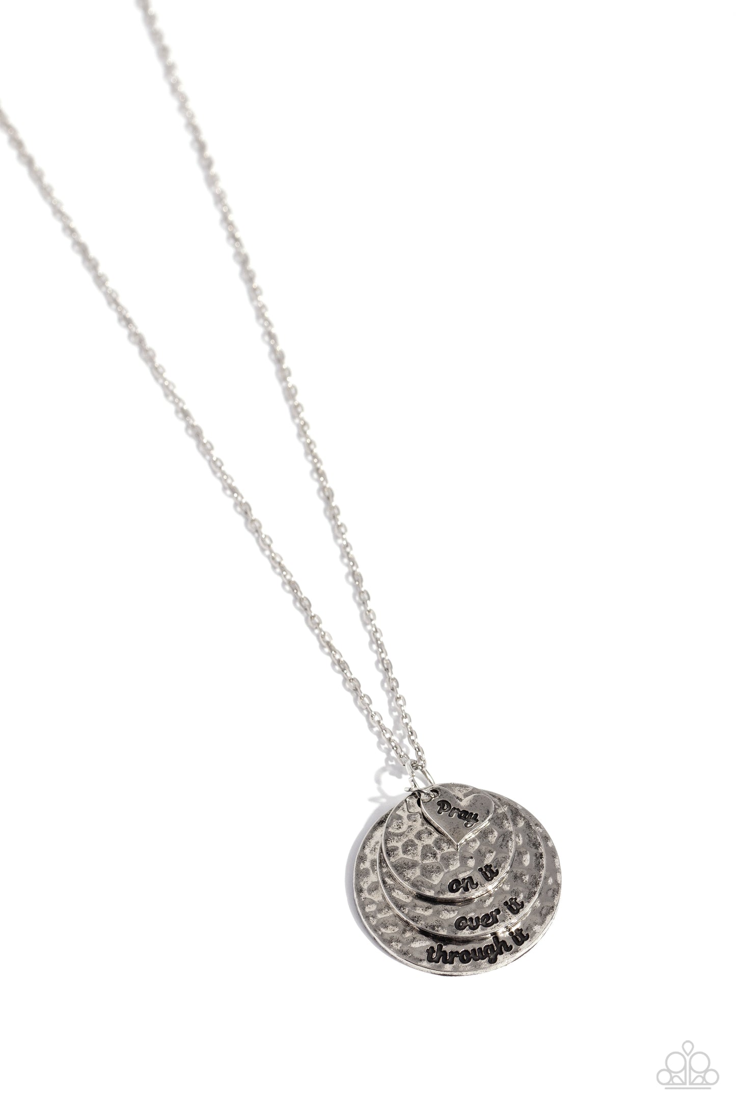 Keep Moving Forward - Silver Necklace