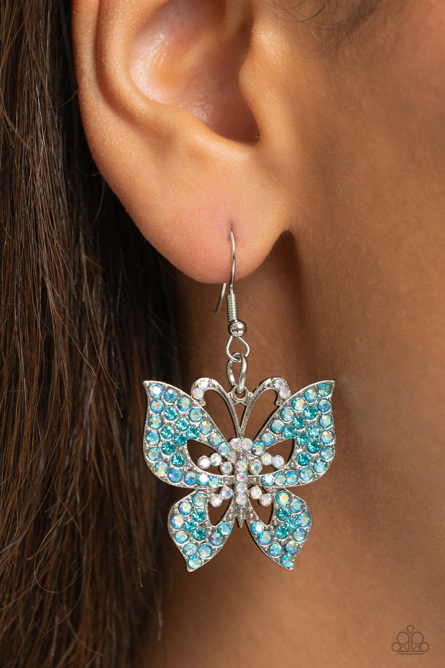 Bejeweled Breeze - Blue Earring