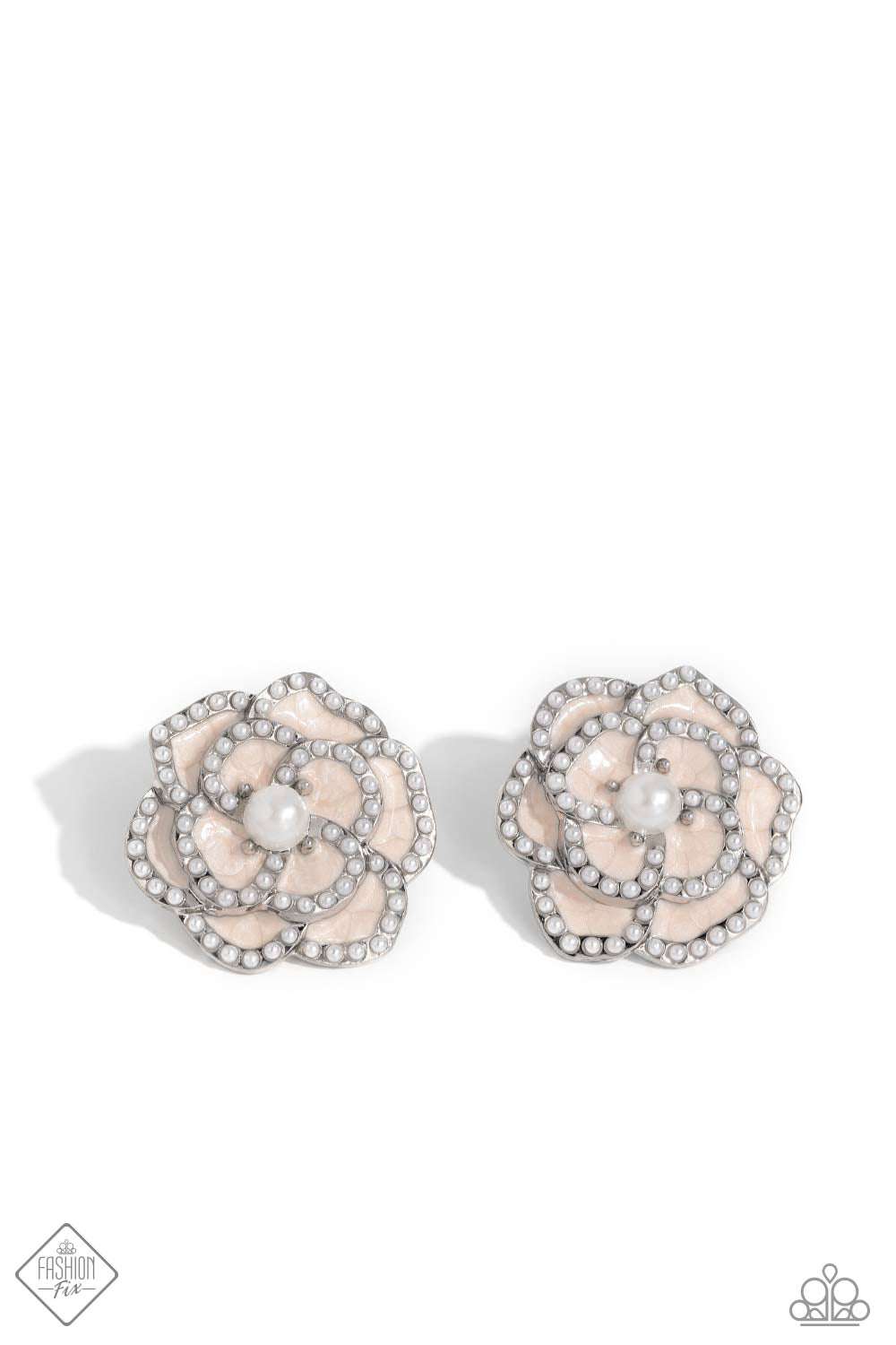 Suave Sensation - White Post Earring